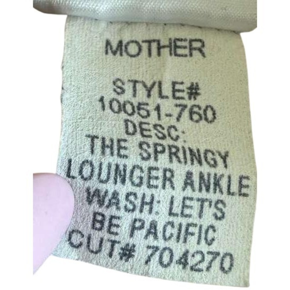 Mother Womens Cream Graphic Cotton Lounge Sweatpants Palm Tree Smiley Cozy Small - Picture 8 of 12
